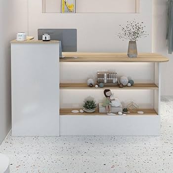 受付台　新店舗に！ Amazon.co.jp: レジカウンター 受付 フロント 新型レジ